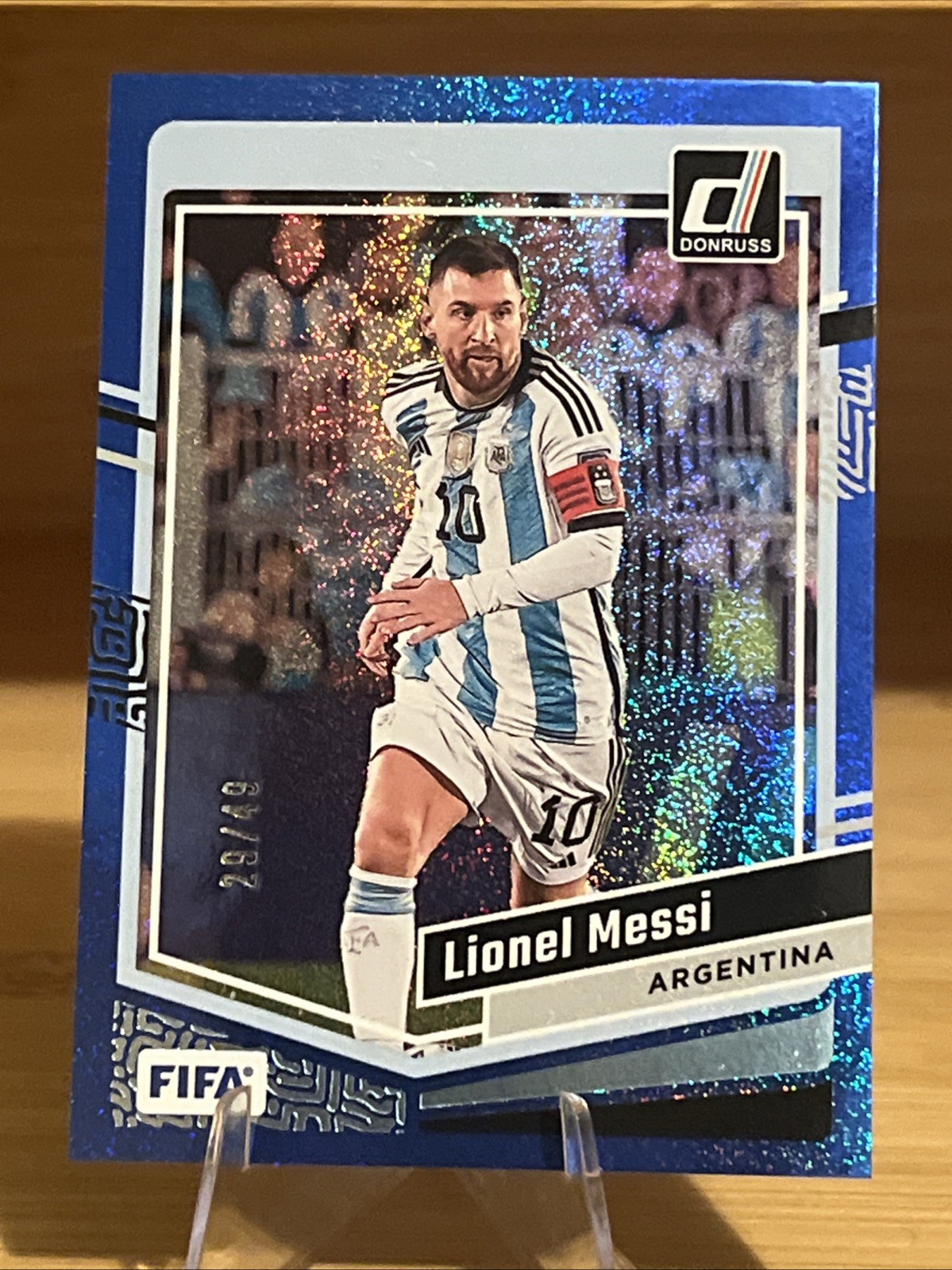 23-24 Donruss Messi Blue Sparkle /49
