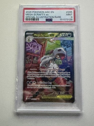 Mega Scrafty ex graded PSA 9 for sale on eBay