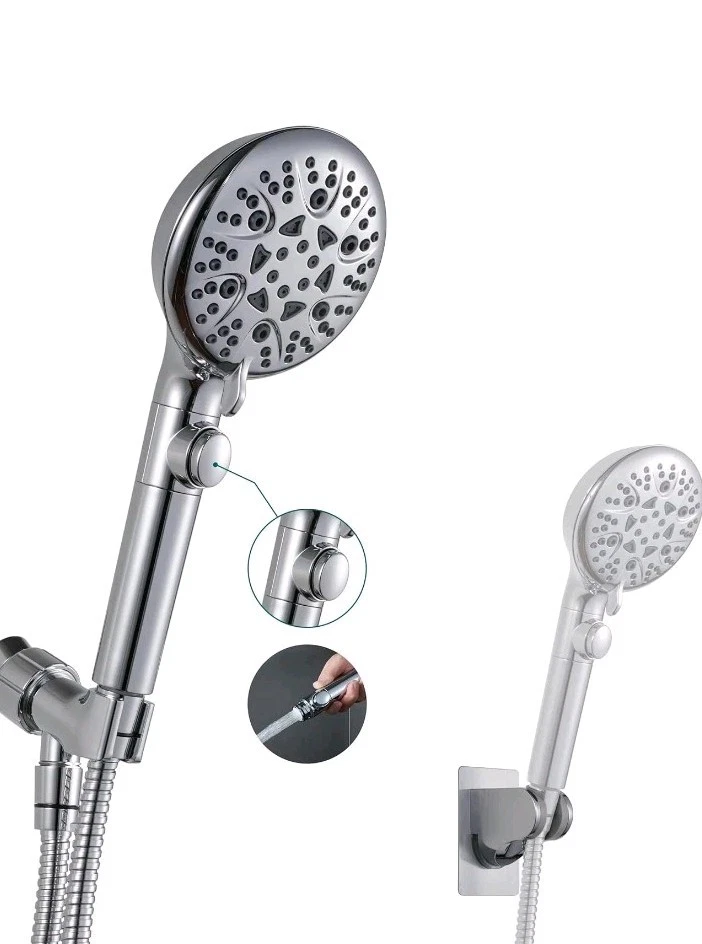 Handheld Shower Head with On Off Switch 8-Mode High Pressure Showerhead with 79