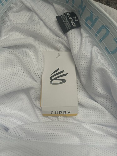 ✅ $50 Under Armour Steph Curry 7" Splash White Diamond Basketball Shorts Men 2XL - Picture 8 of 11