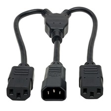 Tripp Lite Connectivity P004-18N-2C13 18In C14 To C13 Splitter Pdu Style Male