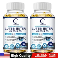 Eye Health Supplement,Lutein,Zeaxanthin,Vision Health,Eye Strain Support -2 Pack