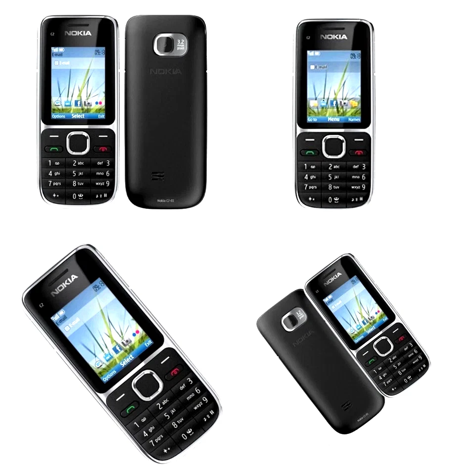 New Original NOKIA C2-01 Unlocked MOBILE PHONE Black, 3G - Image 4 of 4