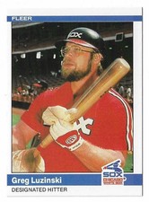 1984 Fleer Baseball Greg Luzinski Card #69 Chicago White Sox