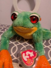 Ty Beanie Baby 2001 Panama the Tree Frog 8" Plush Stuffed Animal Toy NWGT