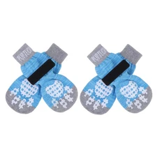 PUPTECK Anti-Slip Dog Socks Double-Sided Grips for Small Medium Large Dogs