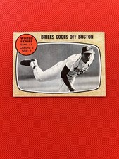 1968 Topps #153 Briles Cools Off Boston Cardinals High-end NM-MT       B68#153A1