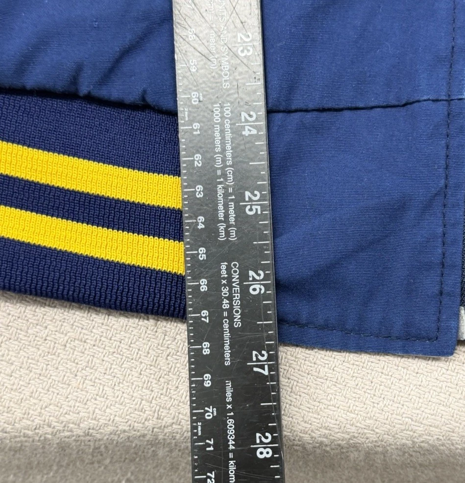 Vintage 90s Soffe US Navy Bomber Jacket Adult Small Blue Reversible - product detail image 5