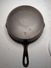 Erie Vintage Cast Iron Skillet 2nd Series #7 Shield Makers Mark Fully Restored