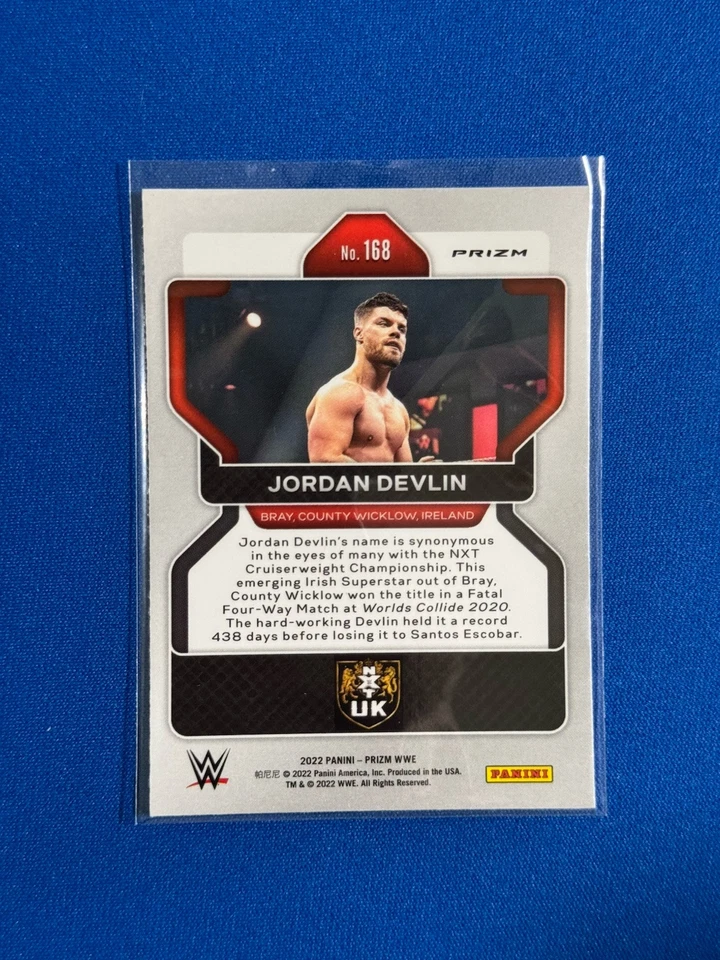 JORDAN DEVLIN 2022 PANINI PRIZM WWE WHITE SPARKLE SP SSP #168 - Image 2 of 2