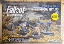 Fallout Wasteland Warfare: Survivors Ghoul Settlers Miniatures
