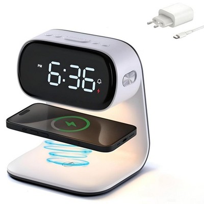 3-in-1 LED Nachttischlampe mit Ladefunktion LED Tischlampe 15W Wireless Charger