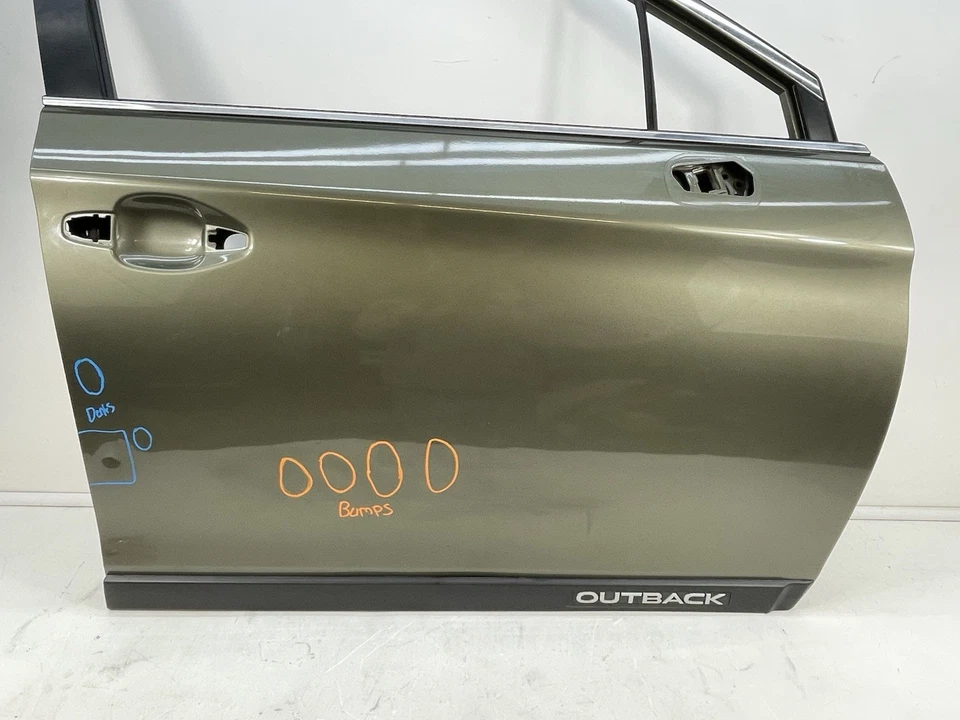15-19 Subaru Outback lado del pasajero derecho puerta delantera carcasa verde OEM!!LEER!! Foto 2 de 4