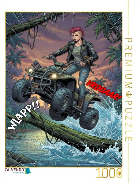 Calvendo Puzzle Offroad Im KüNstlichen Dschungel | 1000 Teile Lege-GrößE 64 × 48-image