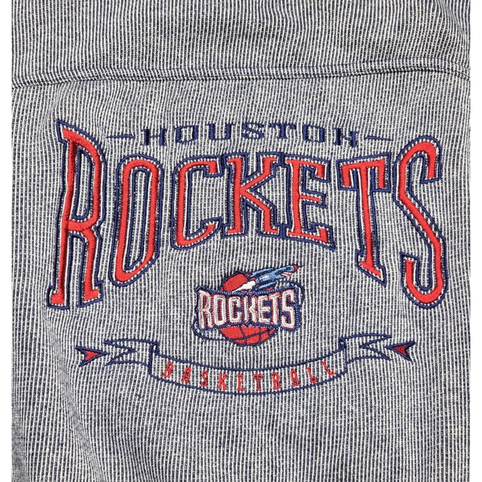 Sudadera a Rayas de Baloncesto NBA Lee Sport Houston Rockets De Colección Para Hombre XXL 90s Foto 2 de 4