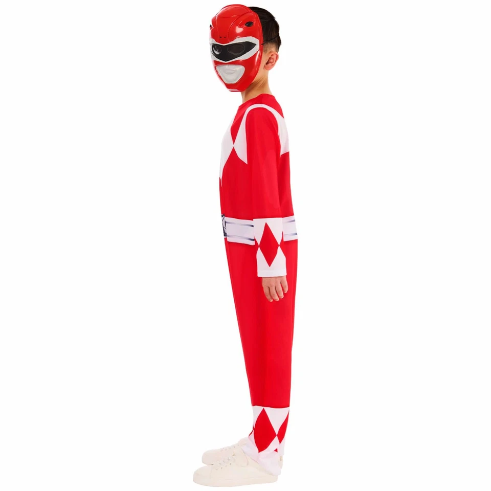 Red Ranger Power Rangers Superhero Kids Boys Costume - Image 4 of 4