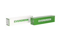 Herpa, 2Er-Set 40-Fuß-Container Evergreen, 1/87, HER076449-007