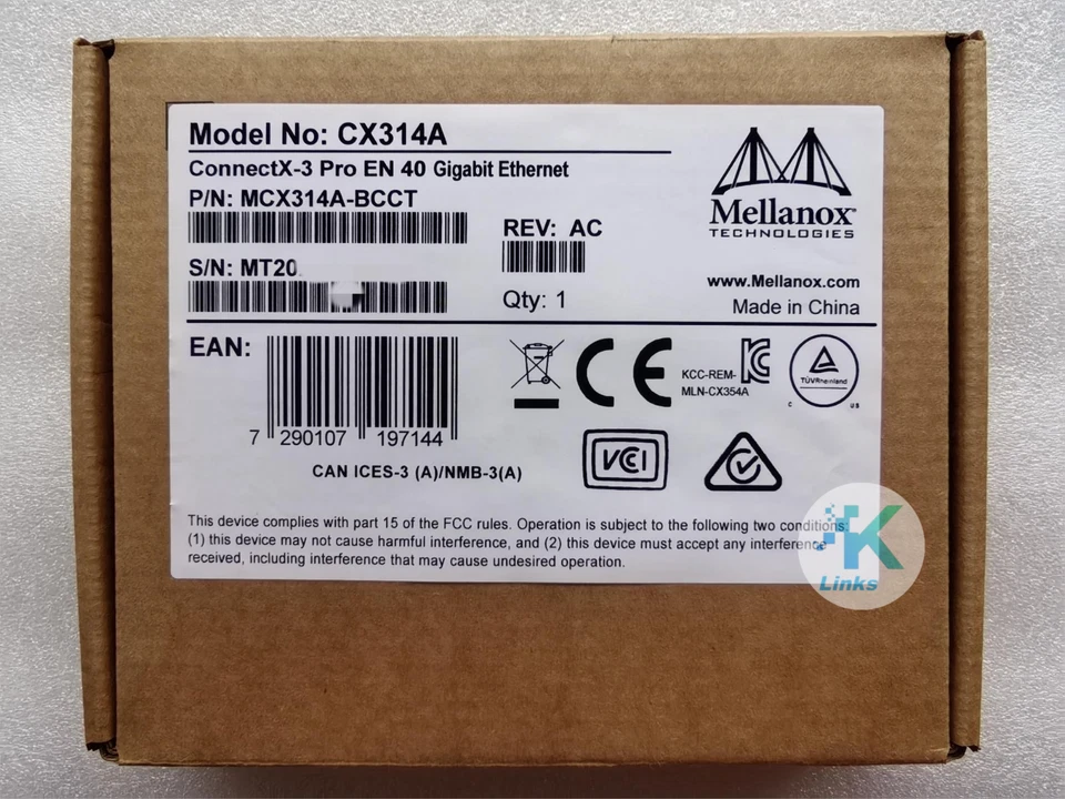 Mellanox ConnectX-3 Pro MCX314A-BCCT CX314A Dual Port 40Gb Ethernet Network Card - Image 4 of 4