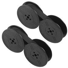 Typewriter Ribbon Replacement Pack Twin Spool Universal 2 Pcs Black Ink NEW