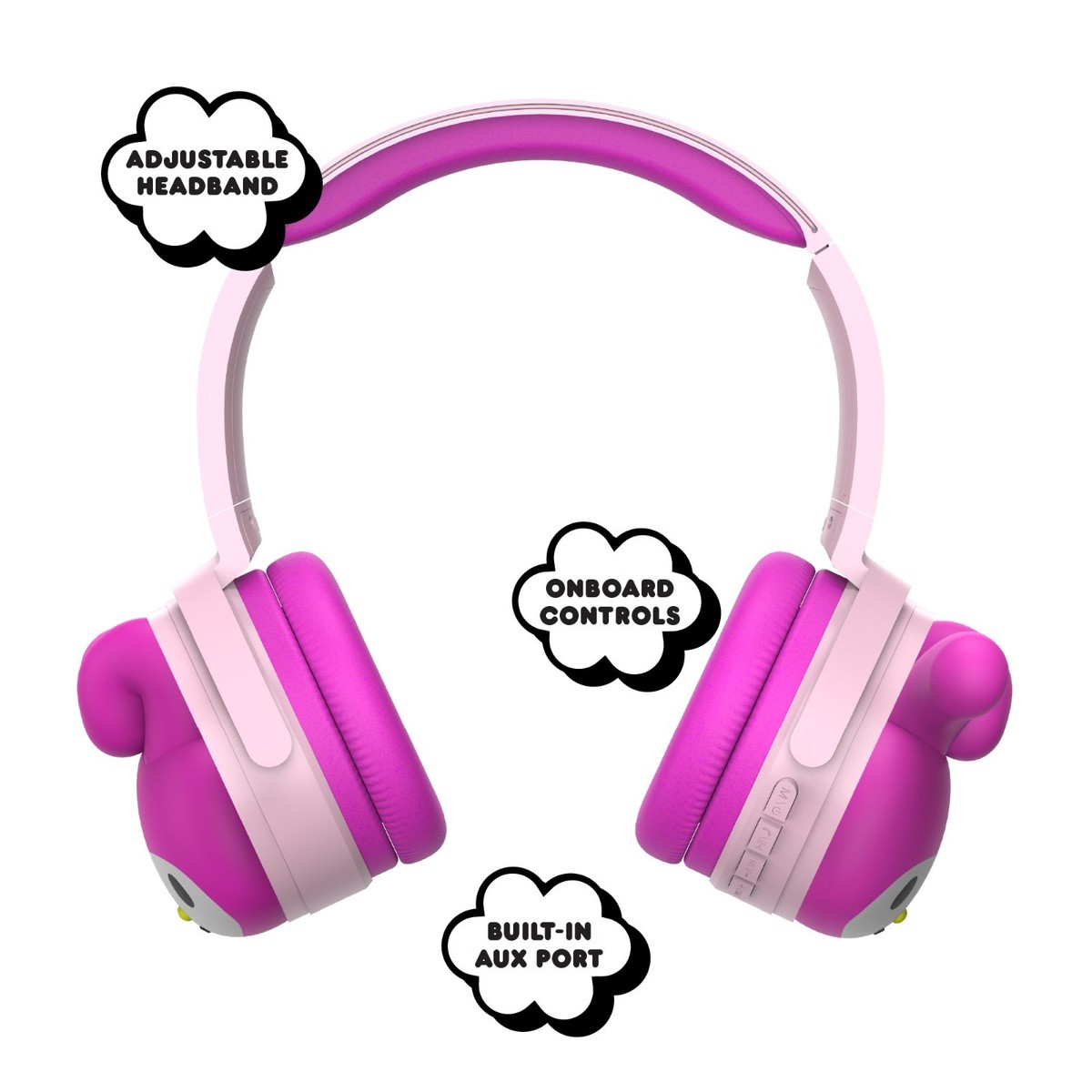Hello Kitty 2-in-1 Wireless Headphones With Wired Earbuds - My