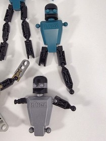 Knex Action Figures (Gold Blue Silver) Vtg Robot People Men K'nex Parts