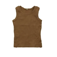 Rylee + Cru Ribbed Tank Top Clay 12-18 Months Baby Toddler Set