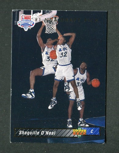 Shaquille O'Neal Shaq Draft Pick Rookie 1992-93 Upper Deck Basketball Card #1 RC