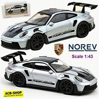 Porsche 911 GT3 Rs 2022 Silber Silver With Black Stickers 1:43 Norev 750049