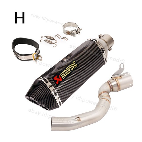 Mid Exhaust Link Pipe Modified Muffler Slip on For Duke 200 2020 2021 2022 2023 - Picture 12 of 14