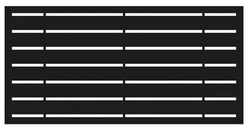 QTY=5: Barrette 2' X 4' Screen Panel Boardwalk, 73042822, 30040933428220, Black - Picture 4 of 4