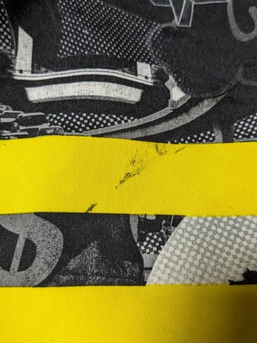 ANALOG Men Size 36 Yellow Black Gray Striped Graphic Board Shorts - Picture 15 of 16