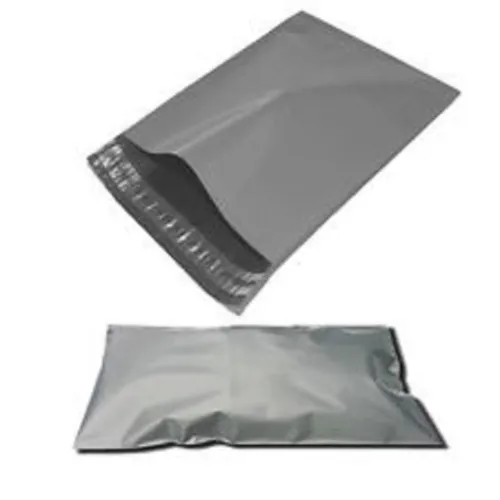 200 bags - 6.5 x 9 strong poly mailing postage postal quality self seal grey image 3