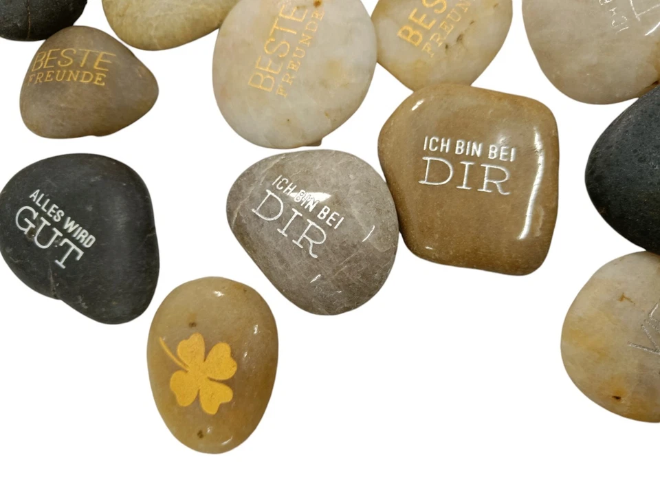 Räder Design Steine mit Spruch Home Dekosteine Freunde Liebe Glück Deko Geschenk - Bild 4 von 4