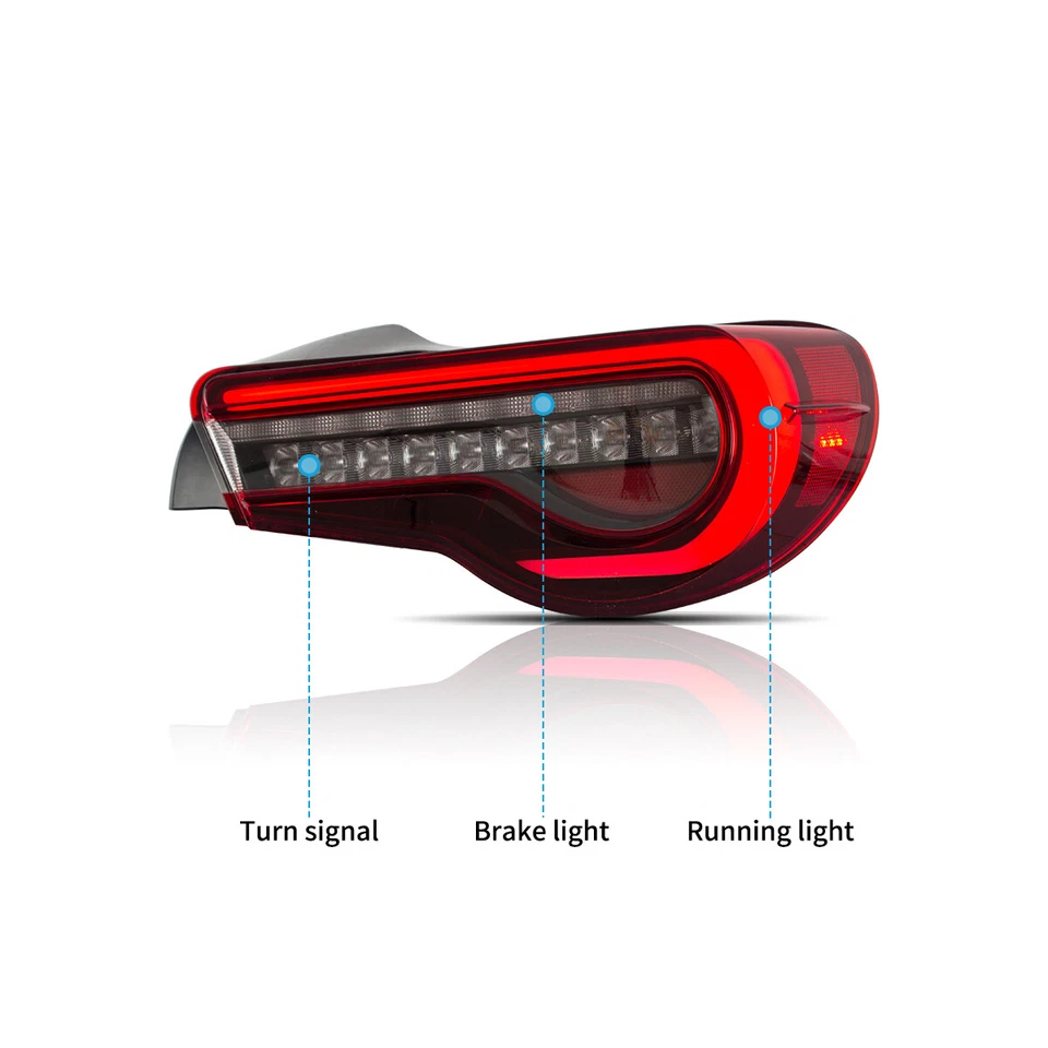 Tail Lights For 13-20 Toyota 86 Subaru BRZ Scion FR-S LED Sequential Signal Lamp - Image 4 of 4