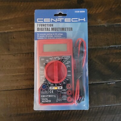 Cen-Tech 7 Function Digital Multimeter-Item 69096  (B6)