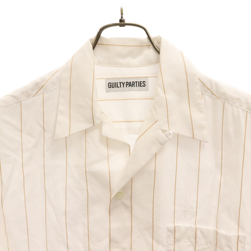 WACKO MARIA SOKTAS / STRIPED OPEN COLLAR SHIRT SHORT SLEEVE
