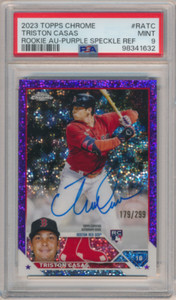 Triston Casas 2023 Topps Chrome #RA-TC Rookie Autographs Triston Casas 2023 Topps Chrome #RA-TC Rookie Autographs
