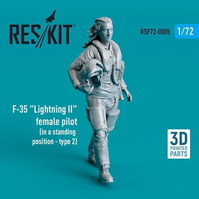 1/72 ResKit RSF72-0005 F-35 ''Lightning II'' female pilot (in a standing position