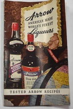 Vintage Arrow Liqueurs Brandy Gin Cocktails Tested Bar Recipes Advertising Book