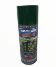 Hammerite Rust Cap Aerosol Spray Paint Smooth Dark Green Paint Primer 12oz Craft