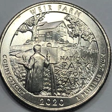2020-P  Weir Farm National Park Quarter Dollar