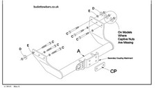 Ford Transit Towbar MK6 & MK7 2000-2014 No Bumper Step PCT Fixed Flange Tow Bar