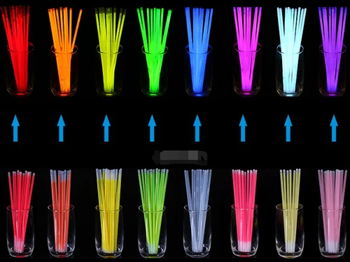 100 Pulseras Collares + Conectores de Pulsera Neón 8 Colores Mezcla 6H - Imagen 4 de 12