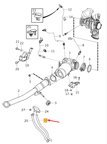 Tuyau Régulateur Turbo Volvo XC60 MK2 - Référence Originale 32290467 - Neuf Allemagne