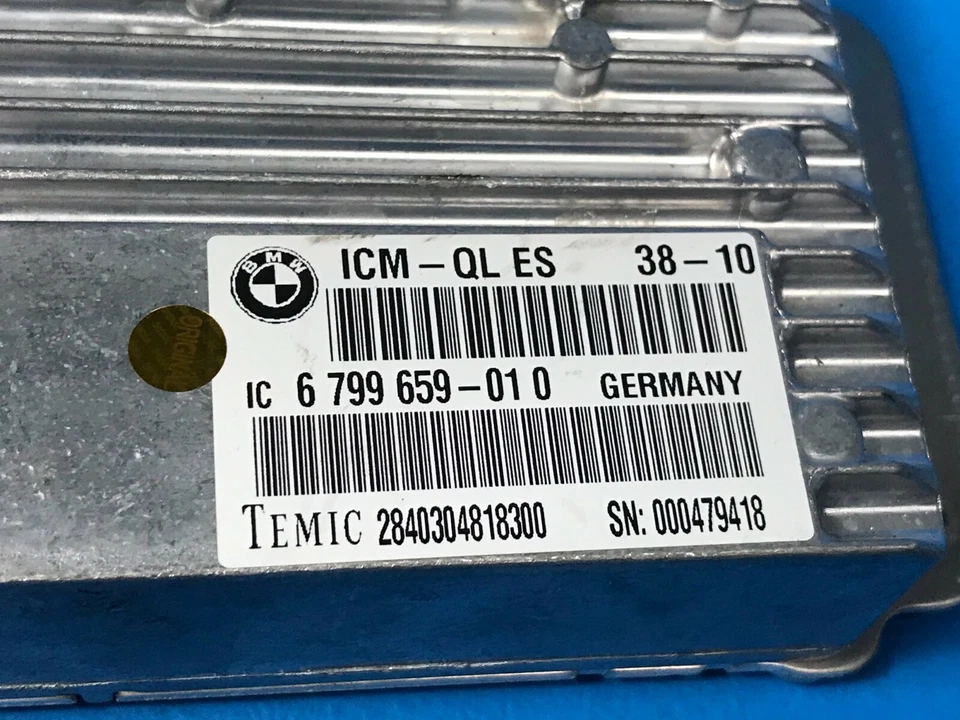 09-12 BMW F01 F07 535I 550I GT 750I MÓDULO CHASSI INTEGRADO UNIDADE DE CONTROLE ICM - Imagem 2 de 4