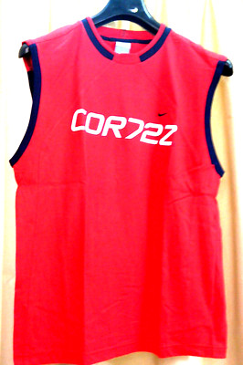 NIKE CORTEZ Baumwollshirt Gr. L col. rot