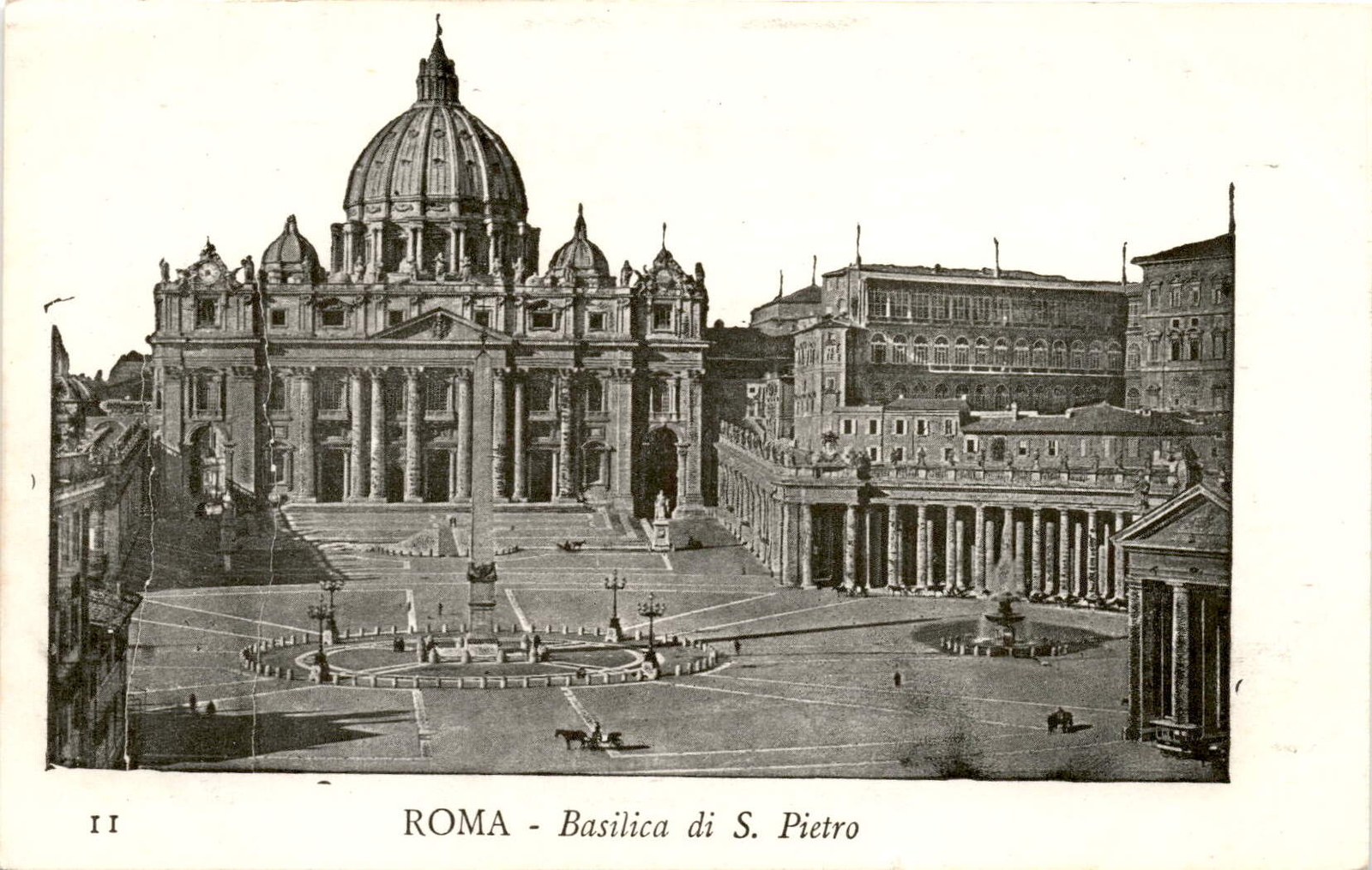 ROMA, Basilica di S. Pietro, Italia. Postcard