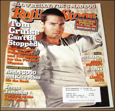 9/2/2004 Rolling Stone Magazine Tom Cruise Jenna Jameson Bill O'Reilly R. Kelly