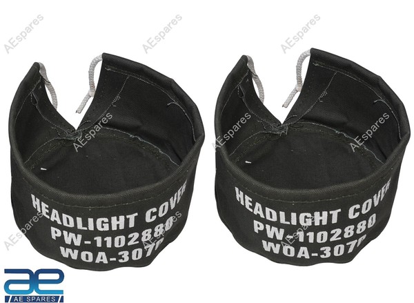 Frontscheinwerfer-Abdeckung Set 2 MilitäRgrüN FüR Willys Jeeps MB Ford Gpw S2U-image