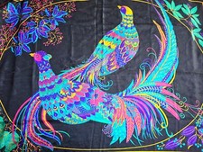 Beautiful Vintage Floral Peacock Bandana